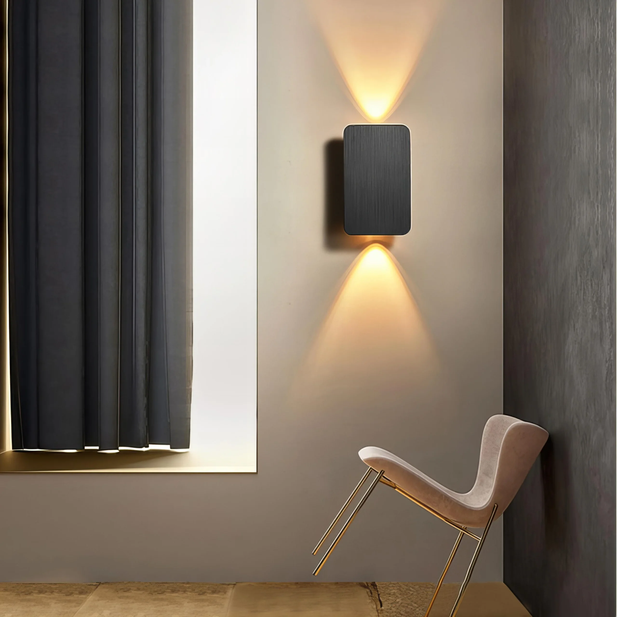 Koda - Applique rectangulaire élégante pour une atmosphère sophistiquée – Image 5