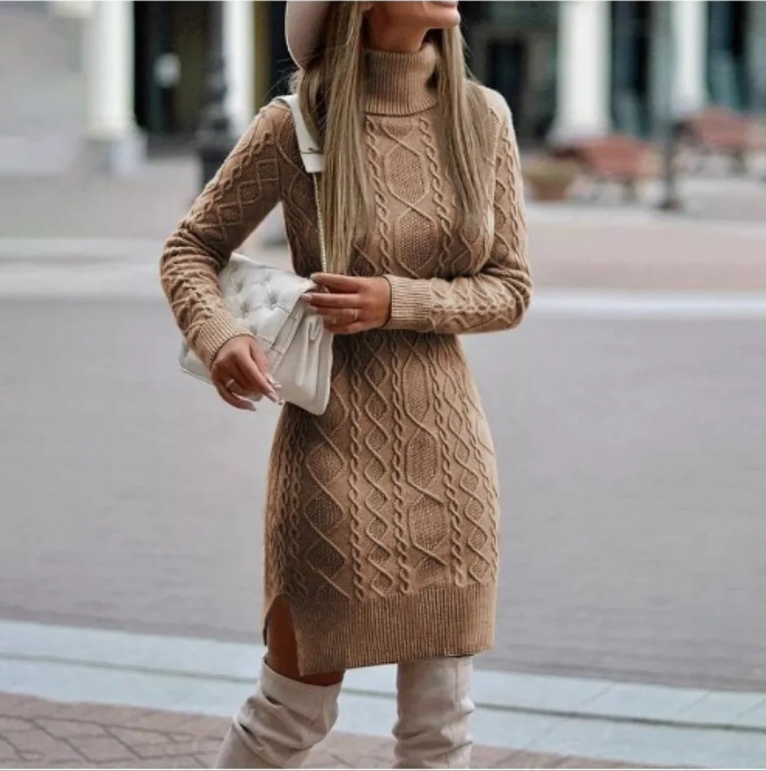 Robe d'hiver stylée en tricot | Romy – Image 8