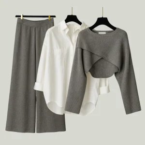 Deni | Ensemble trois pièces confortable