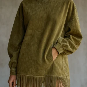 Sérena™ | Robe Douce à Franges Élégantes