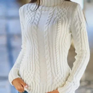 Aranda - Élégant pull-over à col roulé pour femmes pour un look intemporel