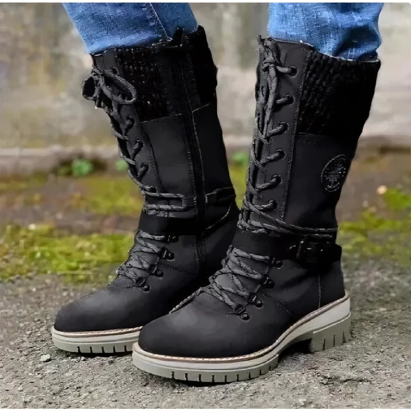 Philou - Bottes élégantes pour hommes avec lacets hauts pour femmes – Image 4