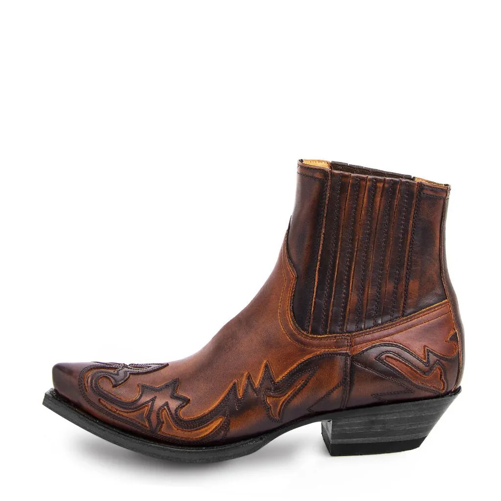 Sara | Bottes de cow-boy en cuir tendance avec talon élégant – Image 4