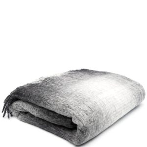 Agnona Couverture en laine d'alpaga grise