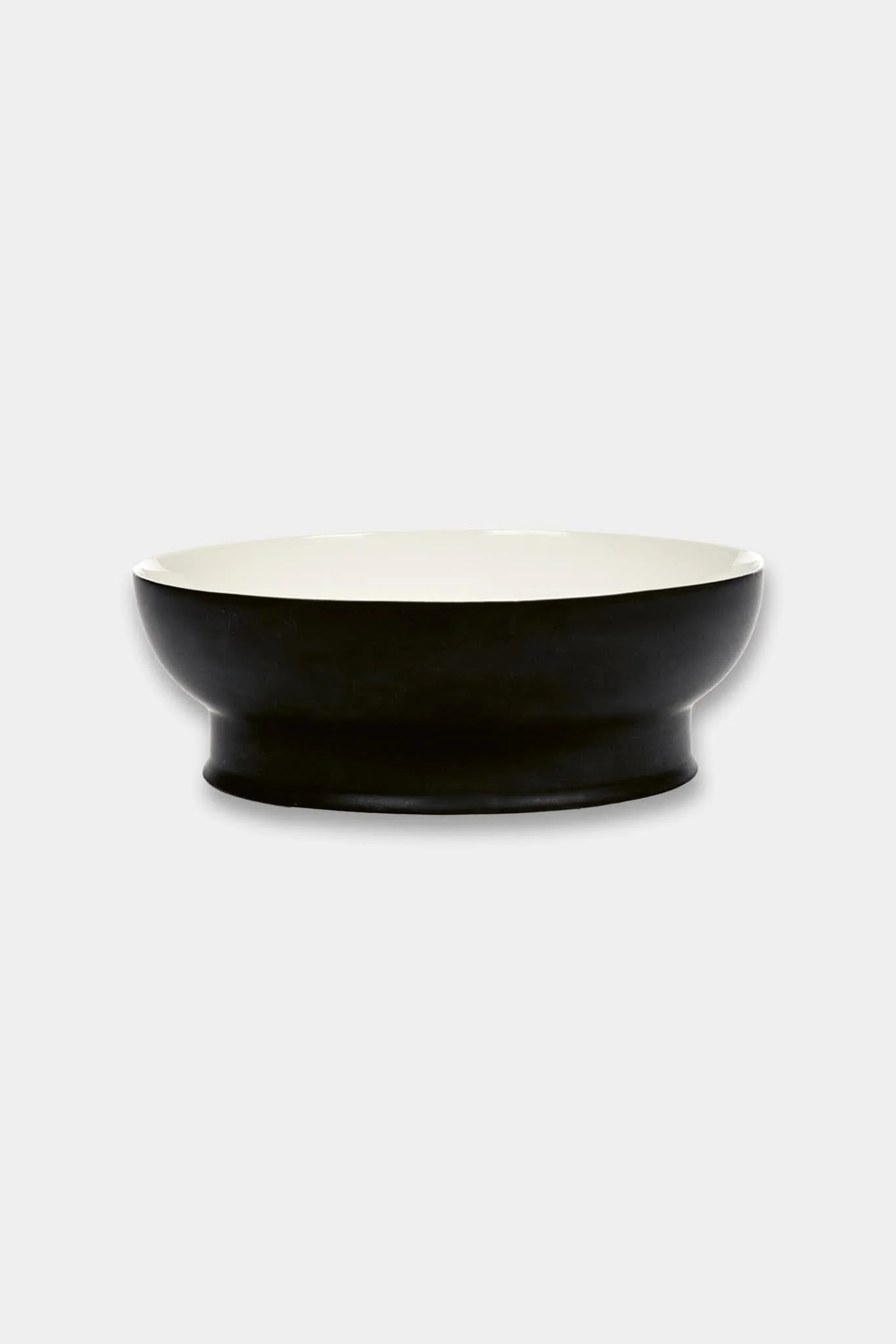 Ann Demeulemeester - Serax Bol "Ra" en porcelaine noire et blanche (Ø 22 cm) – Image 2