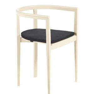 Ann Demeulemeester - Serax Coussin "ÉLÉ" en lin noir