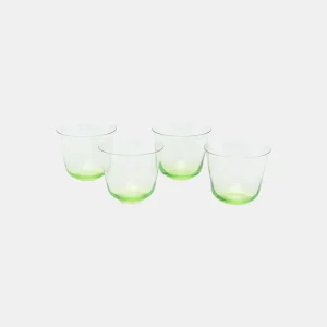 Ann Demeulemeester-Serax Lot de 4 verres "Grace" (Hauteur: 7.2 cm)