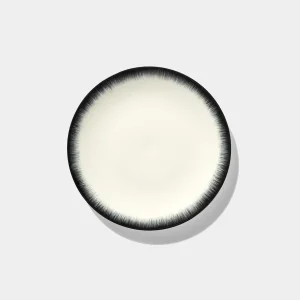 Ann Demeulemeester - Serax Set de 2 Assiettes blanches "Dé" Var 3