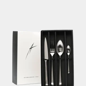 Ann Demeulemeester - Serax Set de 24 couverts en acier inoxydable argenté