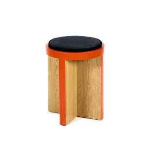 Ann Demeulemeester - Serax Tabouret "TABU" en bois de chêne (Ø 40 cm)