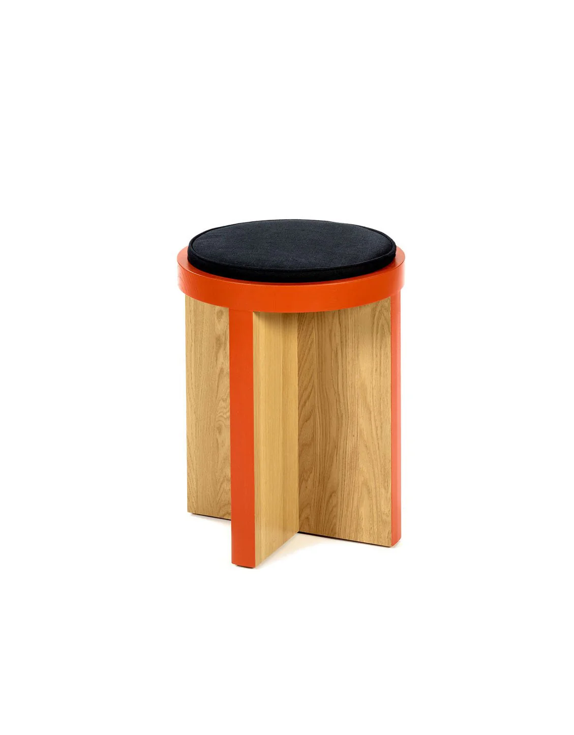 Ann Demeulemeester - Serax Tabouret "TABU" en bois de chêne (Ø 40 cm)