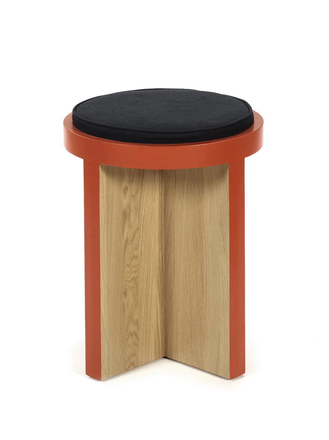Ann Demeulemeester - Serax Tabouret "TABU" en bois de chêne (Ø 40 cm) – Image 3