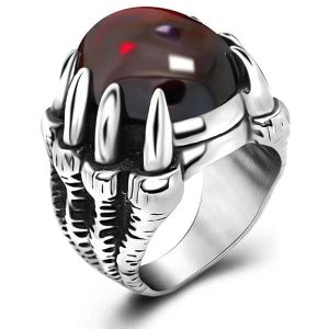 Bague Dragon Anti Stress (Acier)