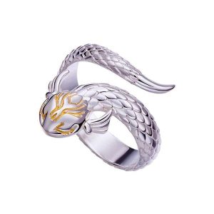 Bague Dragon Aqua (Argent)