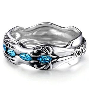 Bague Dragon Azur (Argent)