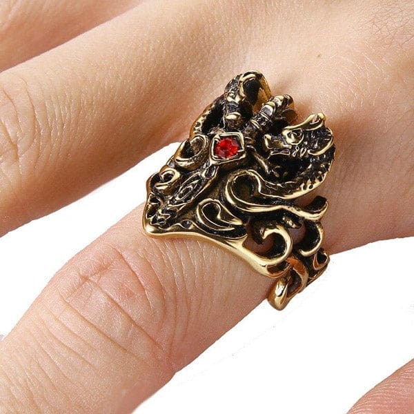Bague Dragon Épée (Acier) – Image 6