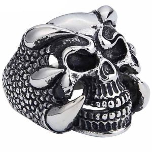 Bague Dragon Joker (Acier)