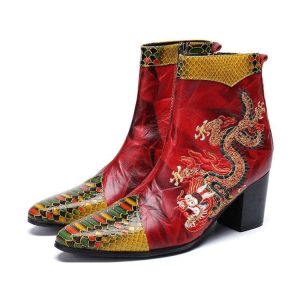 Bottes Dragon Graal Rouge