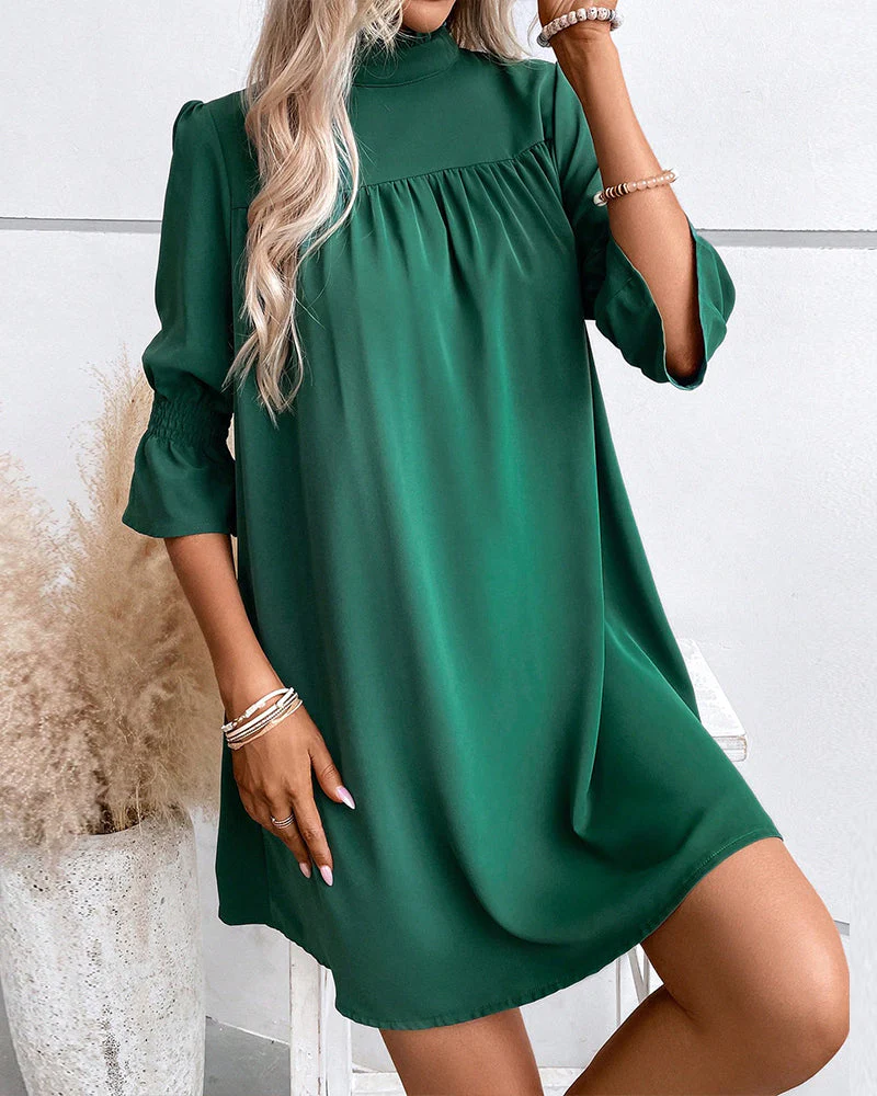 Naomi | Robe chic de couleur unie – Image 4