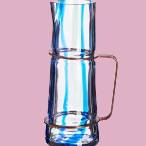 Carlo Moretti Carafe en cristal de Murano "Talea Caraffa BL/VE/CR"