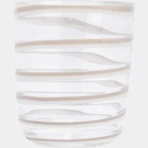 Carlo Moretti Verre en cristal blanc "Bora" (10.5 cm)