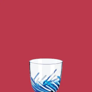 Carlo Moretti Verre en cristal de Murano "I Diversi" (Hauteur: 9 cm)
