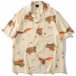 Chemise Dragon Hawaïenne