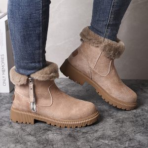 Maëlan | Bottines Chaudes à Doublure Confort