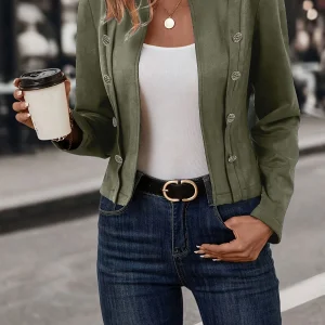 Linda | Veste vintage intemporelle avec double rangée de boutons élégants