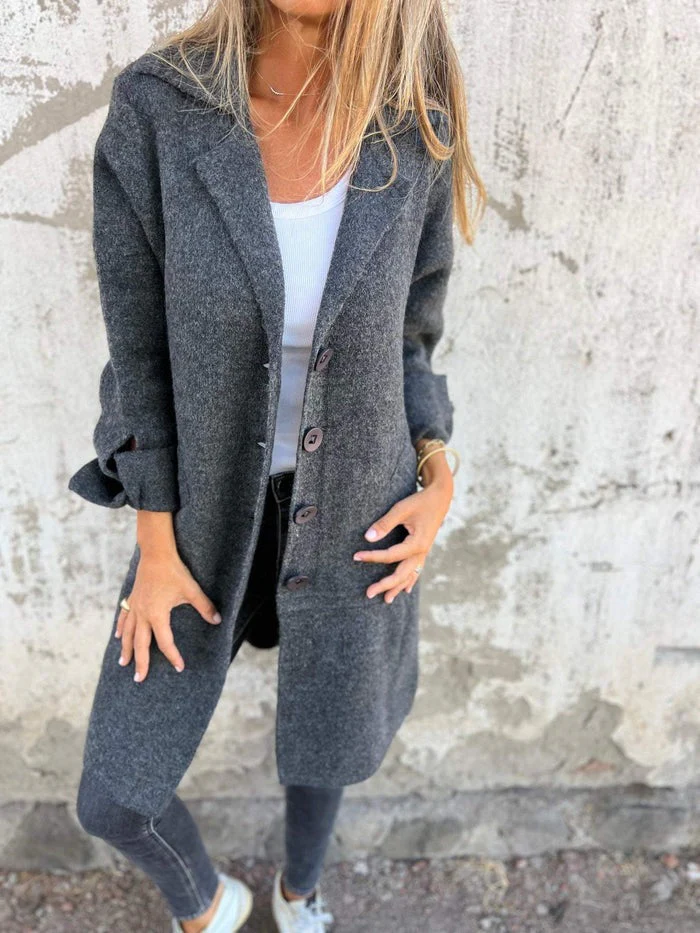 Jenny - Manteau long chic pour un look printanier frais – Image 4