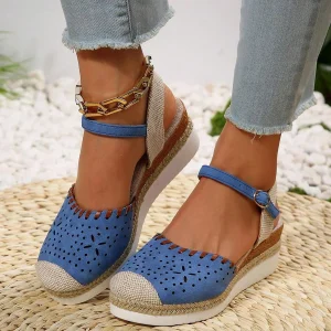 Finnyl | Espadrilles tendance avec accent en maille et couleur contrastée élégante