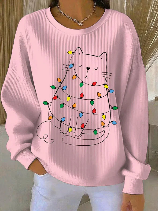 Alba | Pull de Noël avec motif chat – Image 2