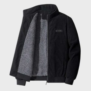 Allen | Luxury Fleece Lined Winter Jacket with Zipper (Veste d'hiver de luxe doublée en polaire avec fermeture éclair)