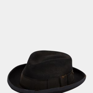 Horisaki Chapeau en feutre noir