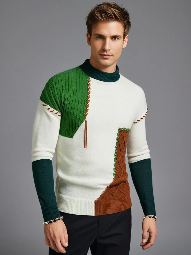 Ian - Pull Élégant À Blocs – Image 2