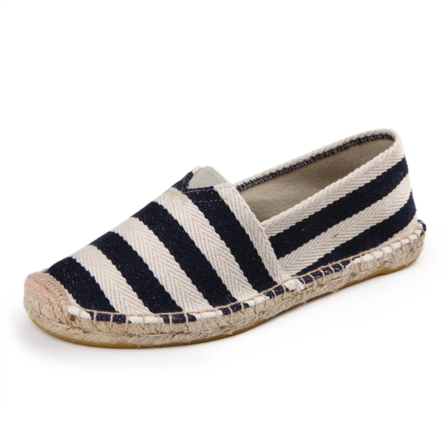 Eline | Espadrilles élégantes à rayures en toile souple – Image 3