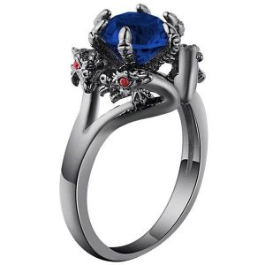 Bague Dragon Couronne