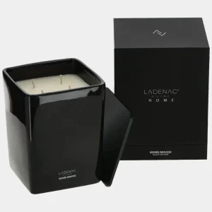 LADENAC Bougie parfumée "Boisée Mousse" en céramique noire