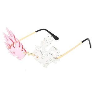Lunette Dragon Blanc Et Rose