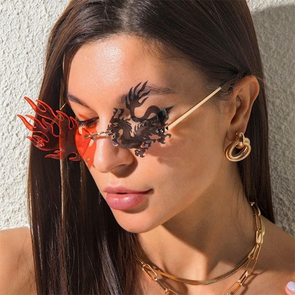 Lunette Dragon Rouge Et Noir – Image 4