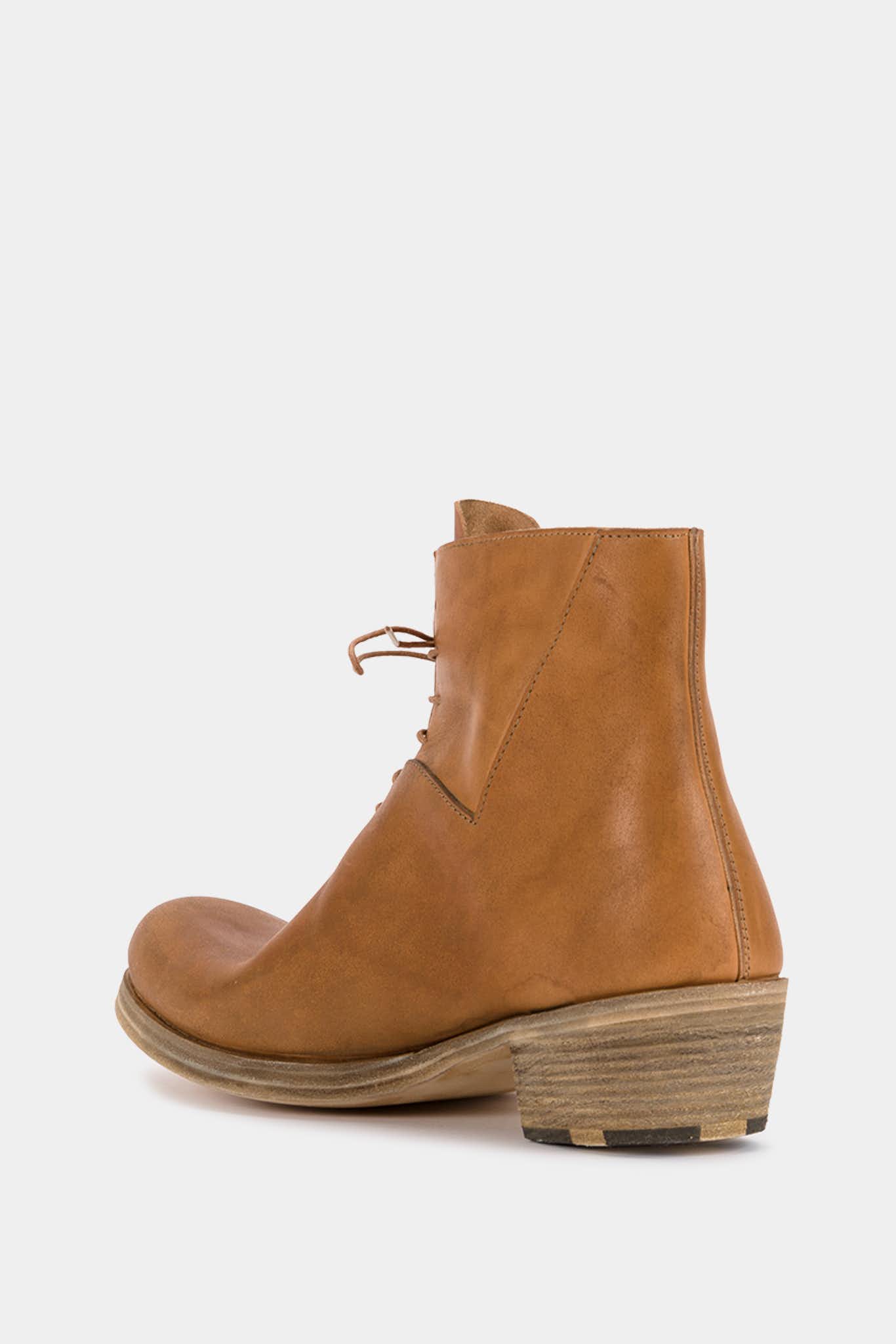 M.A+ Bottines en cuir marron – Image 4
