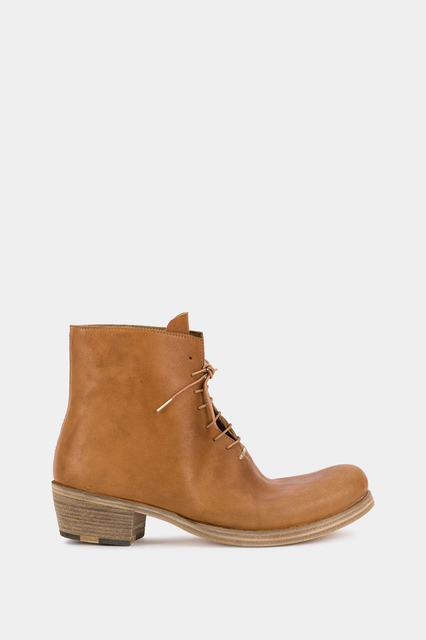 M.A+ Bottines en cuir marron – Image 2