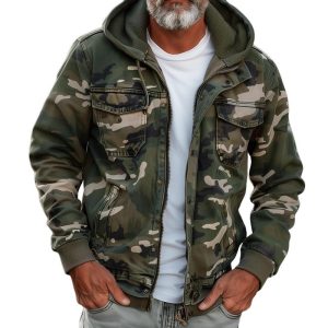 Fabian - Veste Cargo Camouflage Élégante