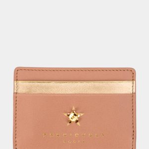 Preciously Porte-cartes en cuir nude