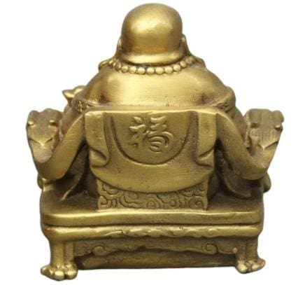 Statue Dragon Bouddha Rieur (Cuivre) – Image 3