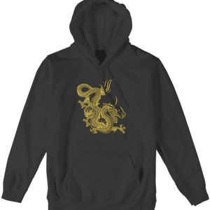 Sweat Dragon Chinois Doré