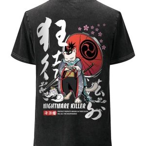 T-Shirt Dragon Chat Samourai
