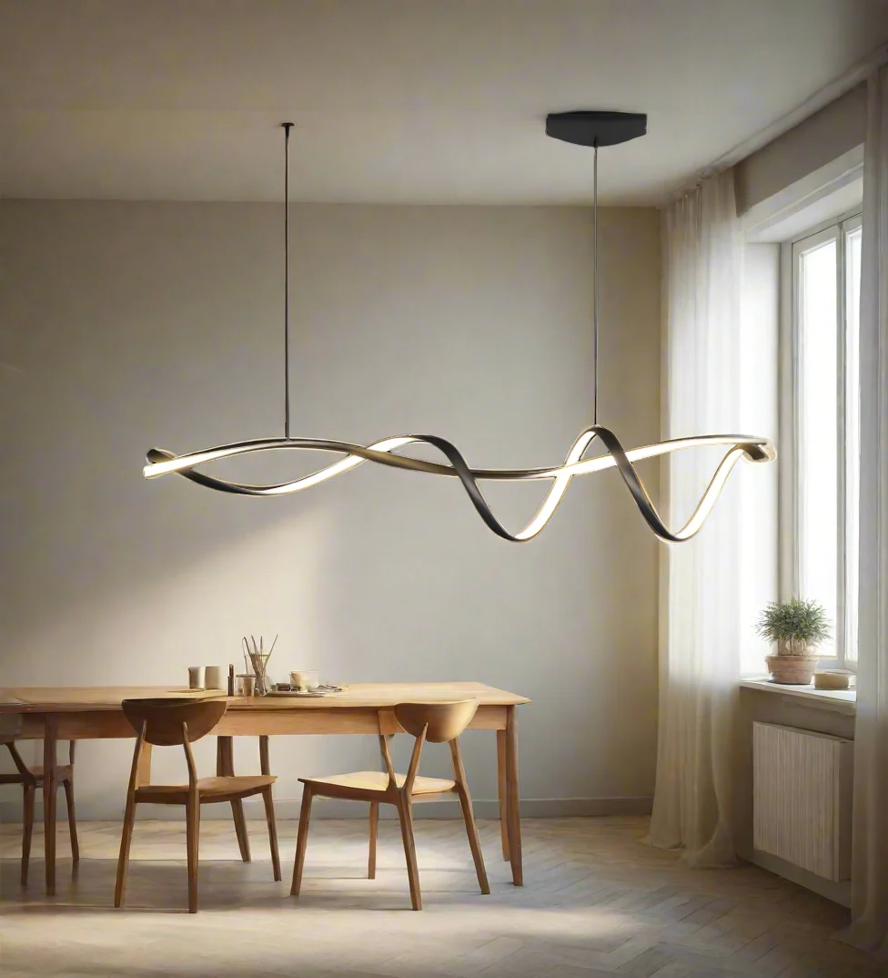 Lustres LED modernes noirs pour une touche de luxe – Image 4