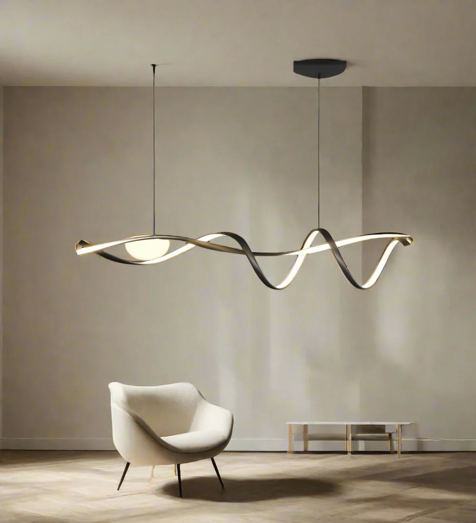 Lustres LED modernes noirs pour une touche de luxe – Image 5